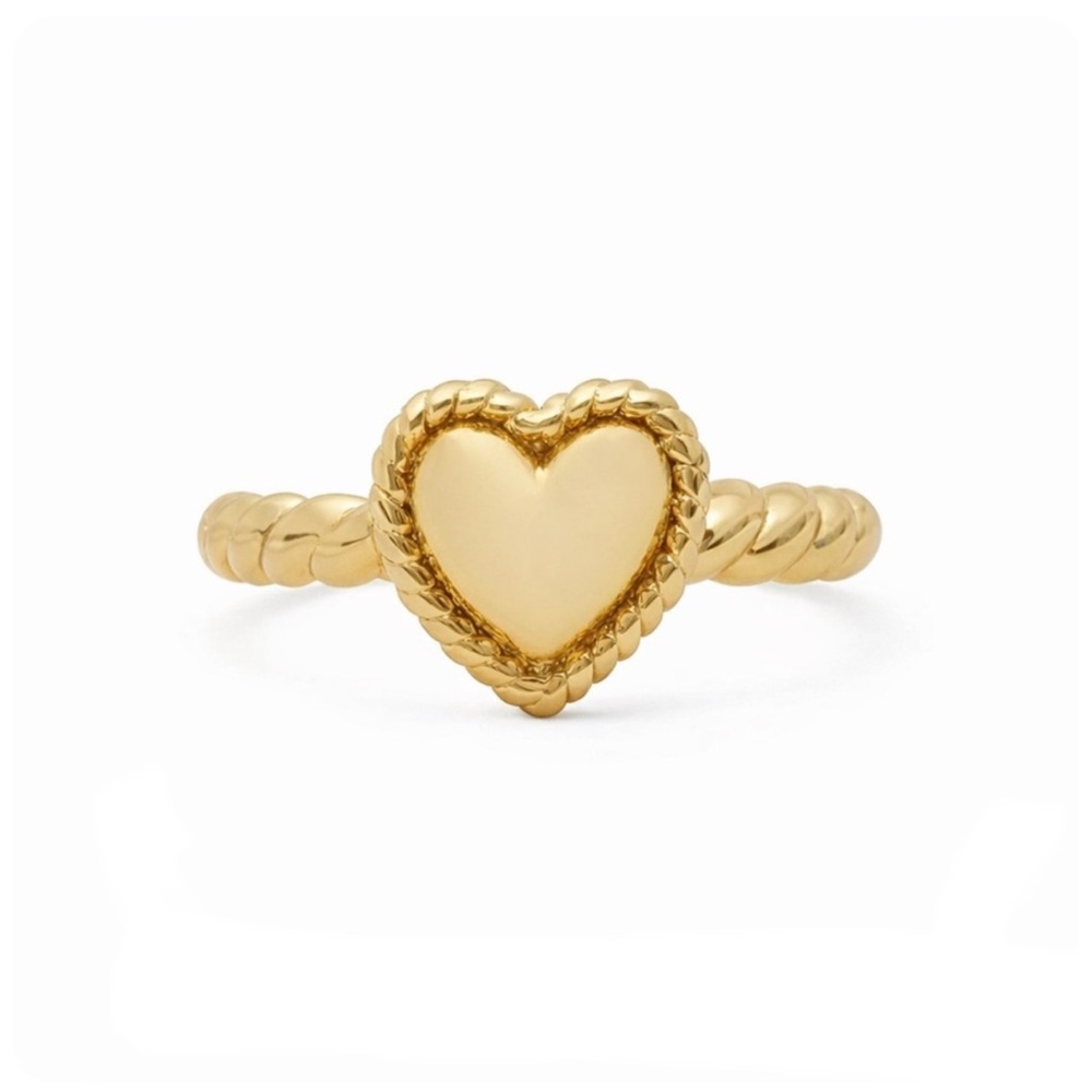 Kate Spade Golden Hour Heart Ring - Size 6